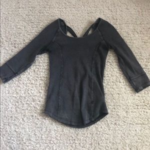 Strappy back dark gray free people shirt